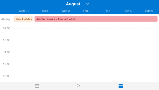 Outlook Calendar