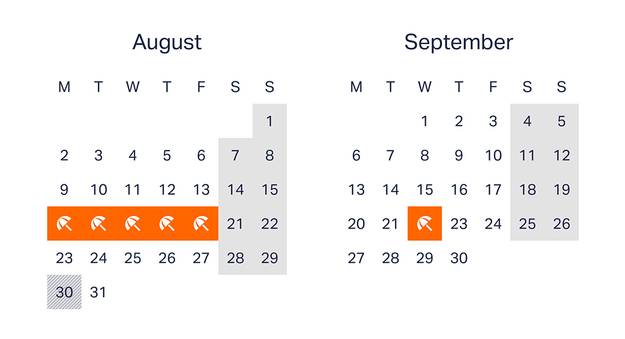 Calendar months